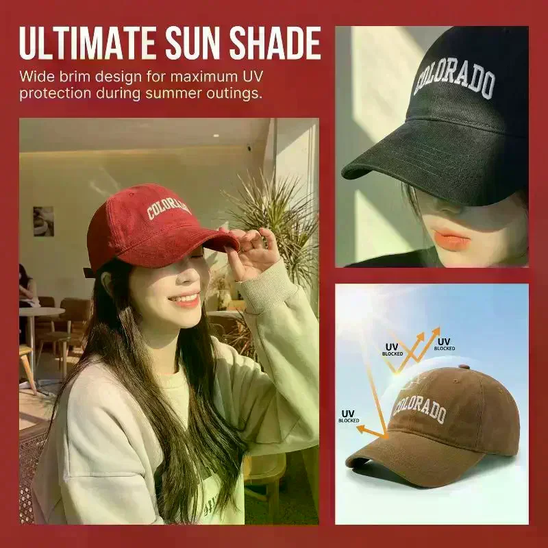 Baseball Cap Unisex Adjustable Summer Sports Hat Lightweight Breathable Sun Protection Outdoor Activities Cap