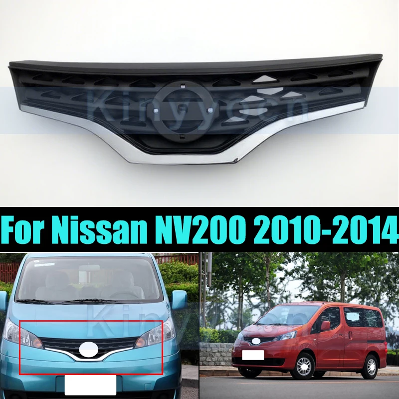 

Front Bumper Grille Radiator Mesh Grills For Nissan NV200 2010-2014 Car Grille Front Bumper Mesh Grill Car Accessories