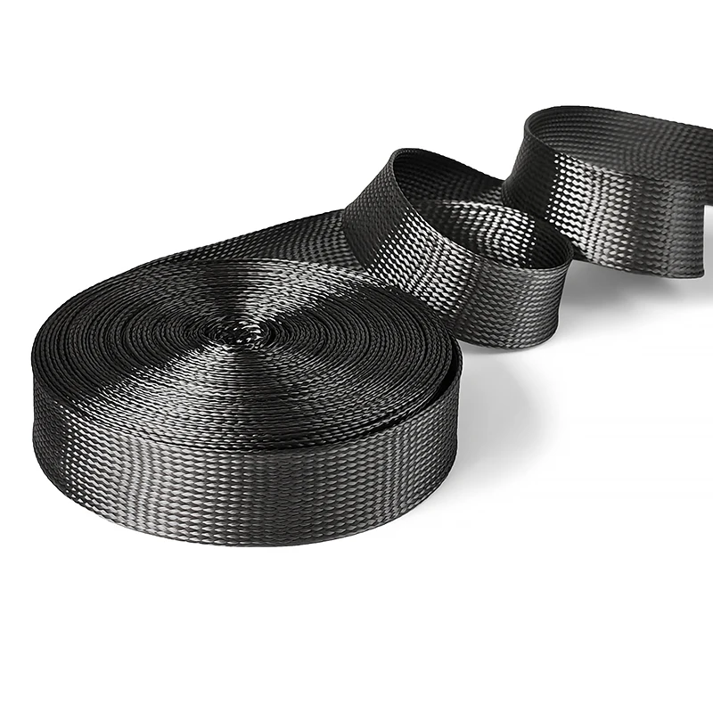 Kohlefaser 2MM-40MM Buchse Hochtemperaturbeständige Geflochtene Netz-Buchse Drahtummantelung Hochfeste Schutzhülle – Detail 6
