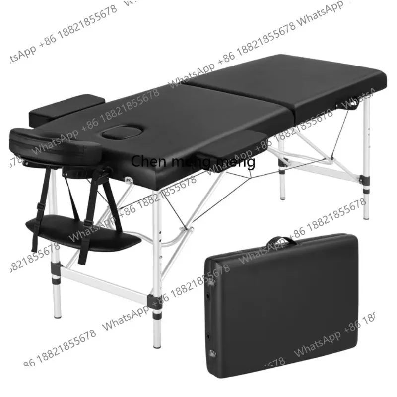 خصومات سرير التجميل سرير التدليك سبائك الألومنيوم مع ثقوب كرسي التجميل كرسي التدليك القابل للطي