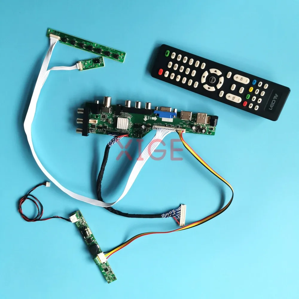 

For LM195WD1 LM195WD2 M195FGK M195RTN01 Controller Board 1600*900 USB+DHMI+VGA+AV LVDS 30-Pin Kit DVB Digital LCD Monitor 19.5"