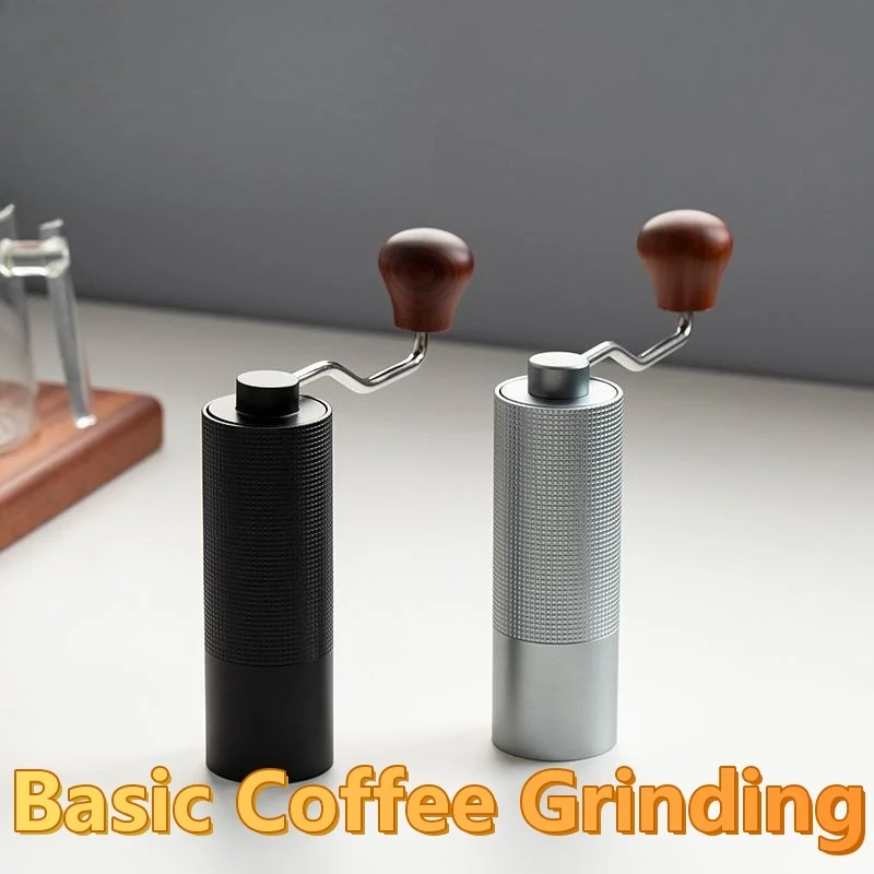 

Manual Coffee Grinders Kitchen Milling Machine Hexagon Nitrogen Ball Adjust Thickness Star Conical Setting Grain Wood Hand Tool