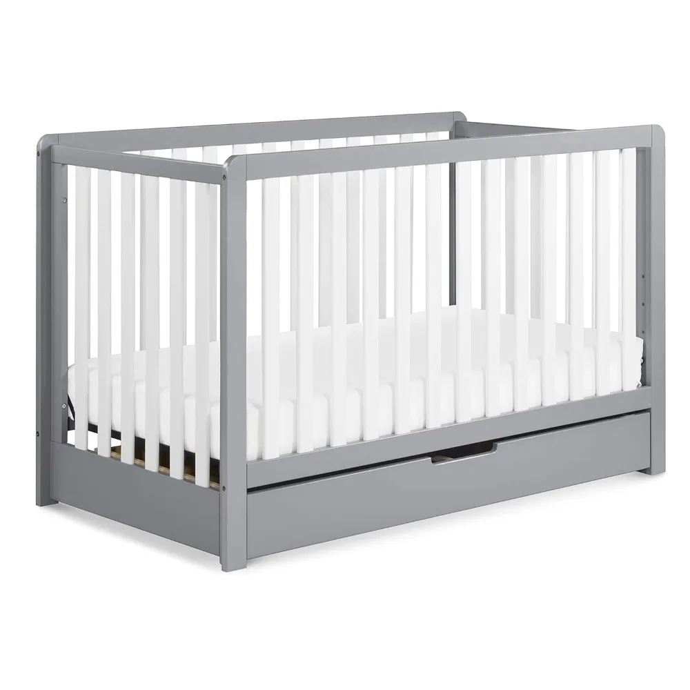 

Carter's by DaVinci Colby 4-in-1 Convertible Crib with Trundle Drawer in , Greenguard Gold Certified, Undercrib Storage