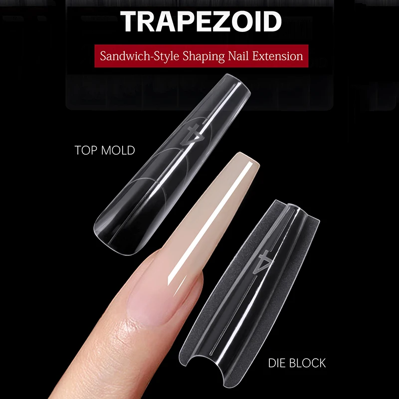 240 stks/doos Sandwich Dual Nail Forms Ovale Nagelverlenging Formulieren Bovenste Vorm Ondervorm Voor Snelle Nagelverlengingen
