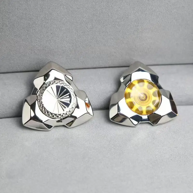 Stainless Steel EDC Fidget Spinner Daily EDC Manual Spinning Fidget Toy Adult Anxiety & ADHD Relief Toy Office Fidget Toy Gift