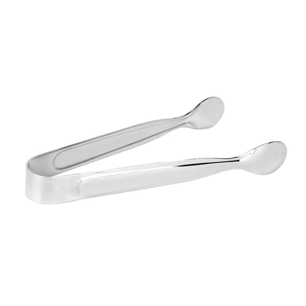

Stainless Steel 12Cm Silver 4.7X0.8Inch Arm Size 1.7Inch Wide Serving Tongs For Kitchen Bbq Biscuit Ice Cookie Tool