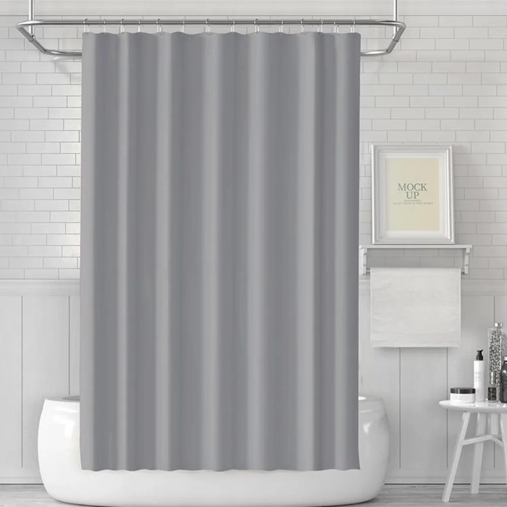 90cmx180cm/180cmx180cm Waterproof Gray PEVA Shower Curtain Thickened Hotel Partition Shower Curtain Wholesale Bathroom Curtain