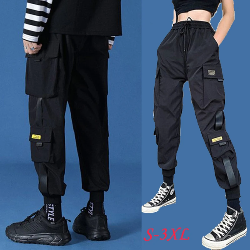 Men / Women Pants  Street Fashion Hip Hop Elastic Feet Joggers Harajuku Sweatpant Comfort Trousersa