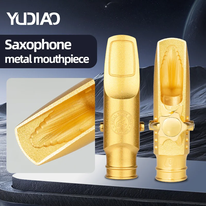E-Flat Alto Saxophone, B-Flat Tenor Saxophone, Soprano Saxophone, Popular Jazz Professional Performance Grade Metal Mouthpiece