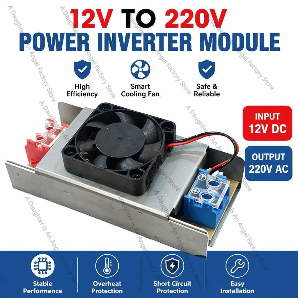 12V To 220V High Power Inverter AC Boost Module for Solar Home Outdoor Car