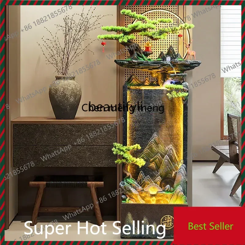 K182ZC182Feng Shui wheel alpine flowing water ornament entrance opened housewarming circulating water fountain water curtain