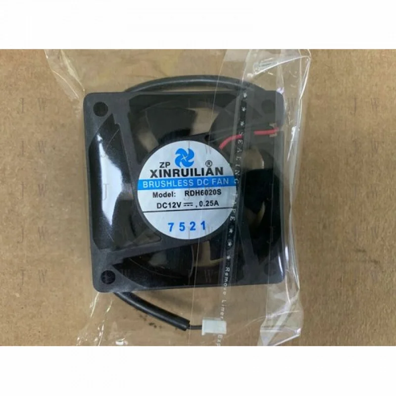 DDJ  NEW for XINRUILIAN RDH6020S 12V 0.25A 60*60*20MM 2-wire 6CM 6020 cooling fan