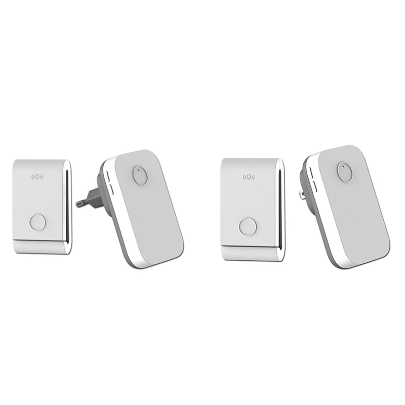 جديد-433 ميجا هرتز جرس باب لاسلكي ذاتي التوليد 38 نغمة Dingdong جرس الباب المسنين النداء للمنزل الذكي