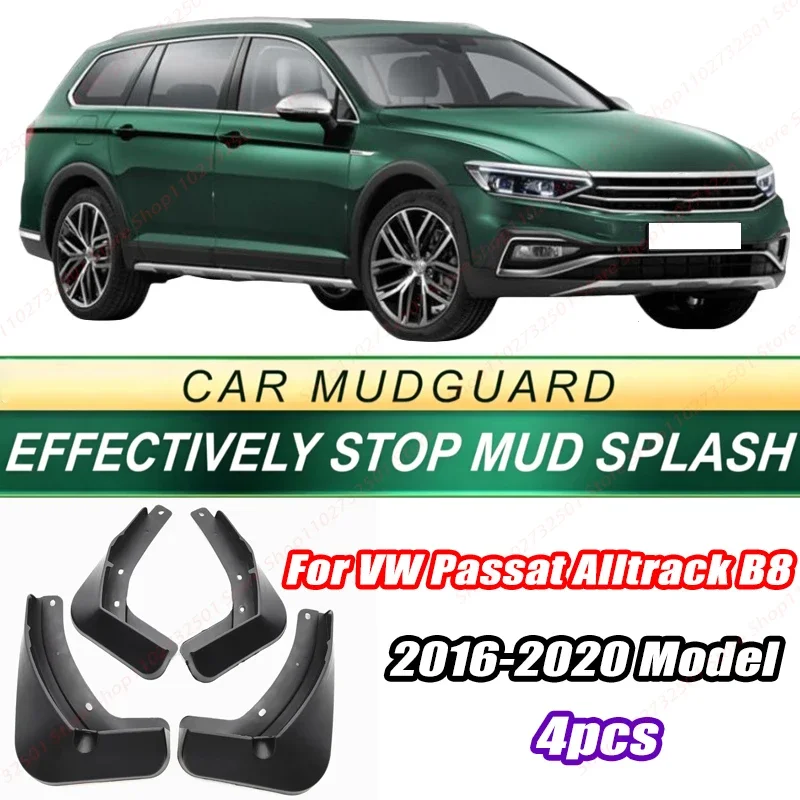 For VW Passat Alltrack B8 2016-2020 Model 4PCS Front Rear Mud Flaps Splash Guards Fender Mudguards Auto Accessories