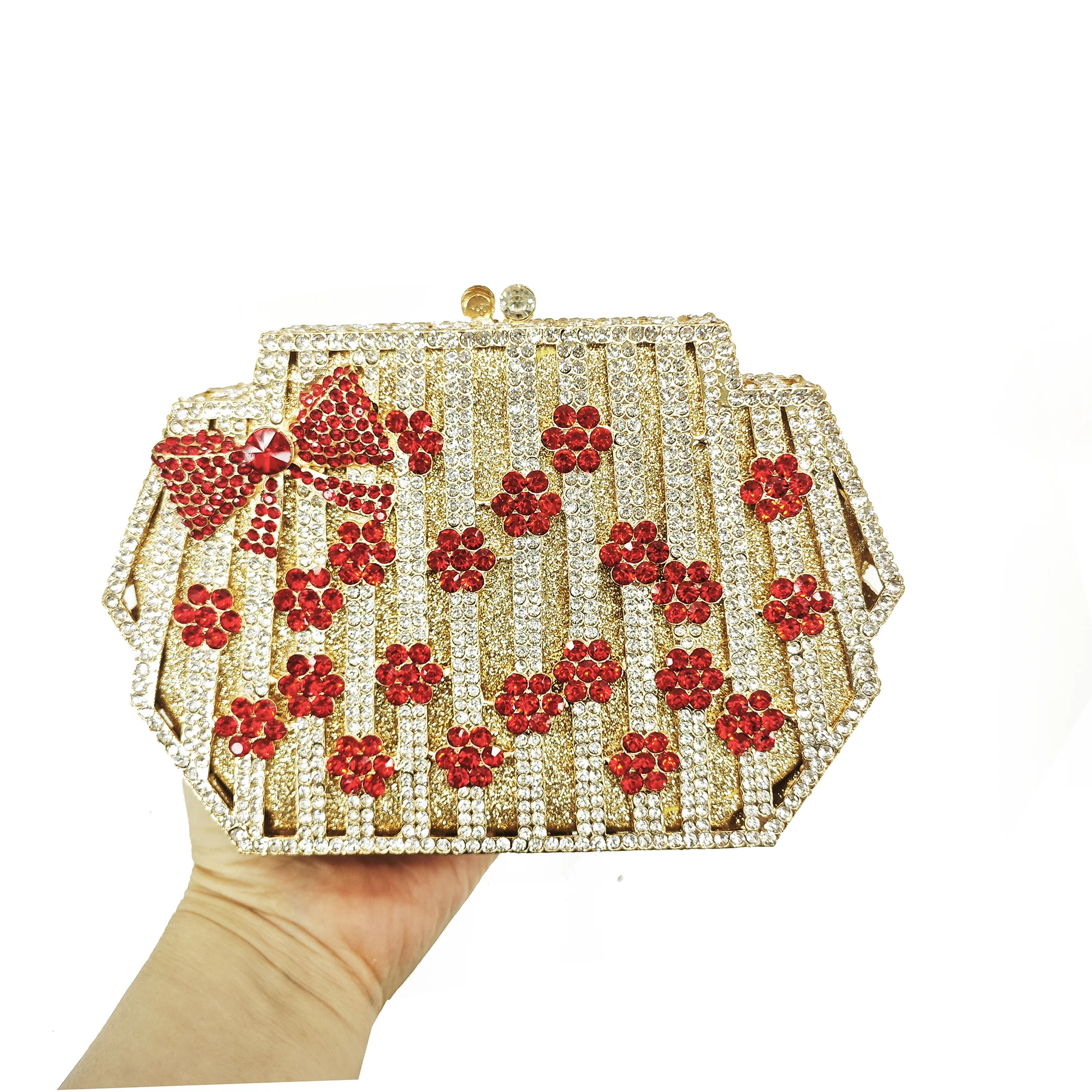 Weiße Transparente Strass-Clut – Women Bags Green Bewertung und Preis
