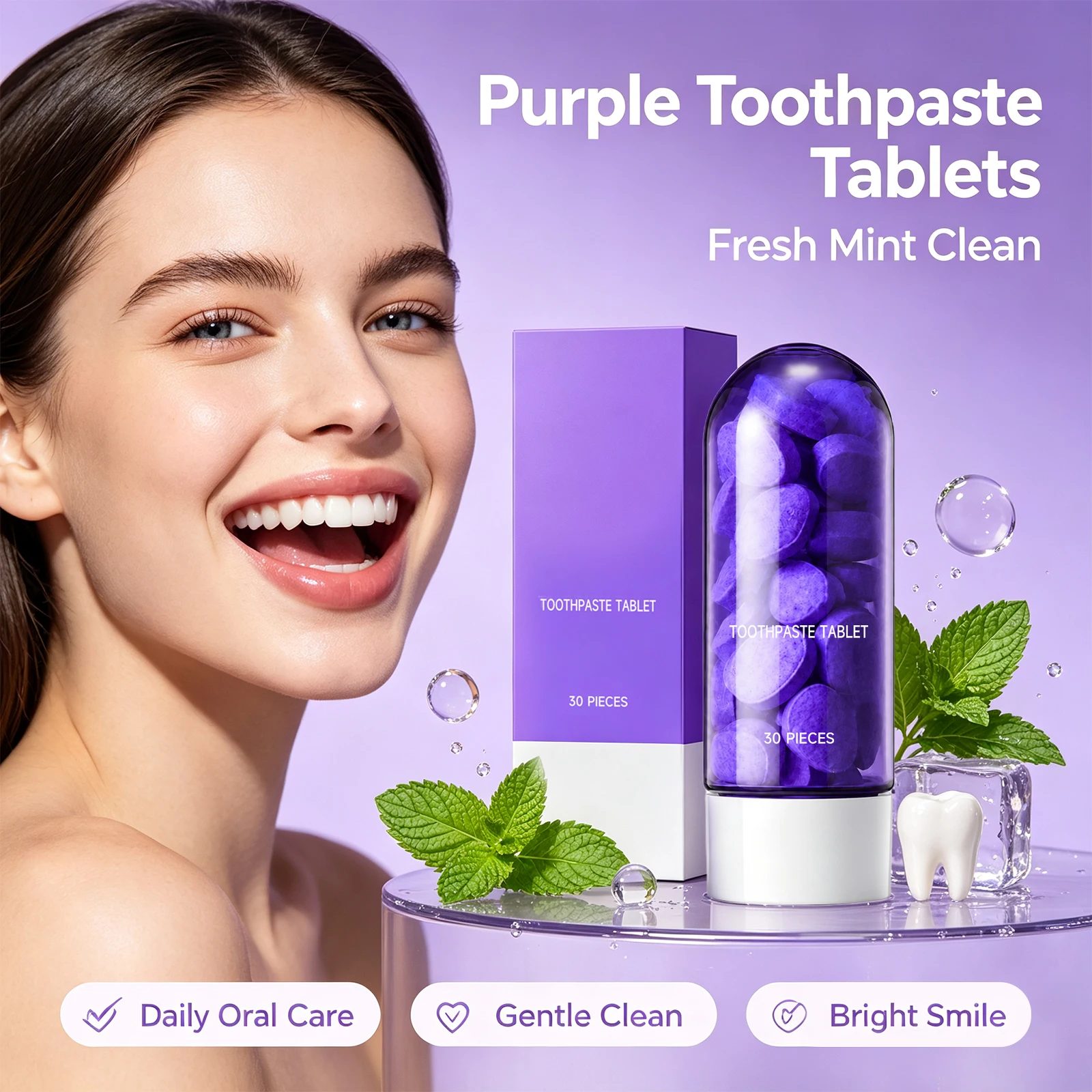 Жевательные таблетки-зубная па – обзор и цена Teeth Whitening Toothpaste