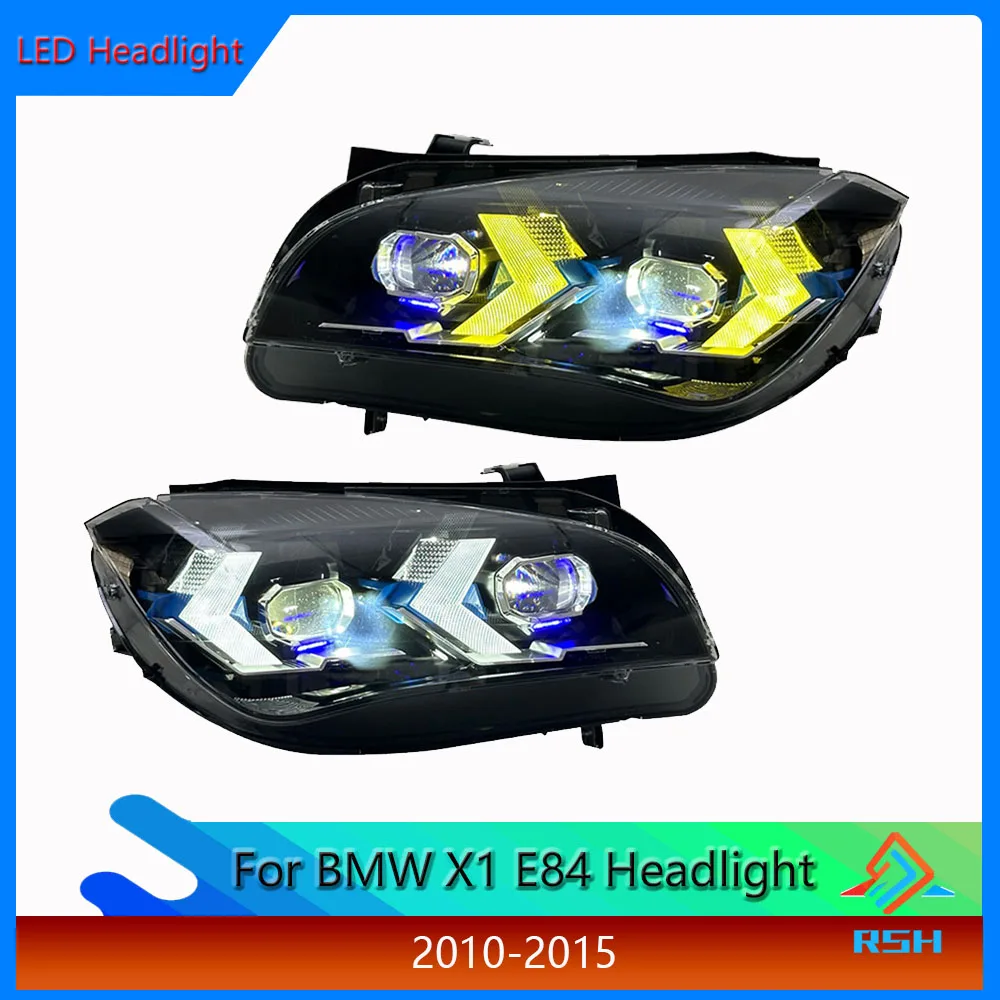 Headlight Assembly For BMW X1 E84 2010-2015 To Change The Arrow Type Dual Mode Daytime Running Light Old To New Front Lamp