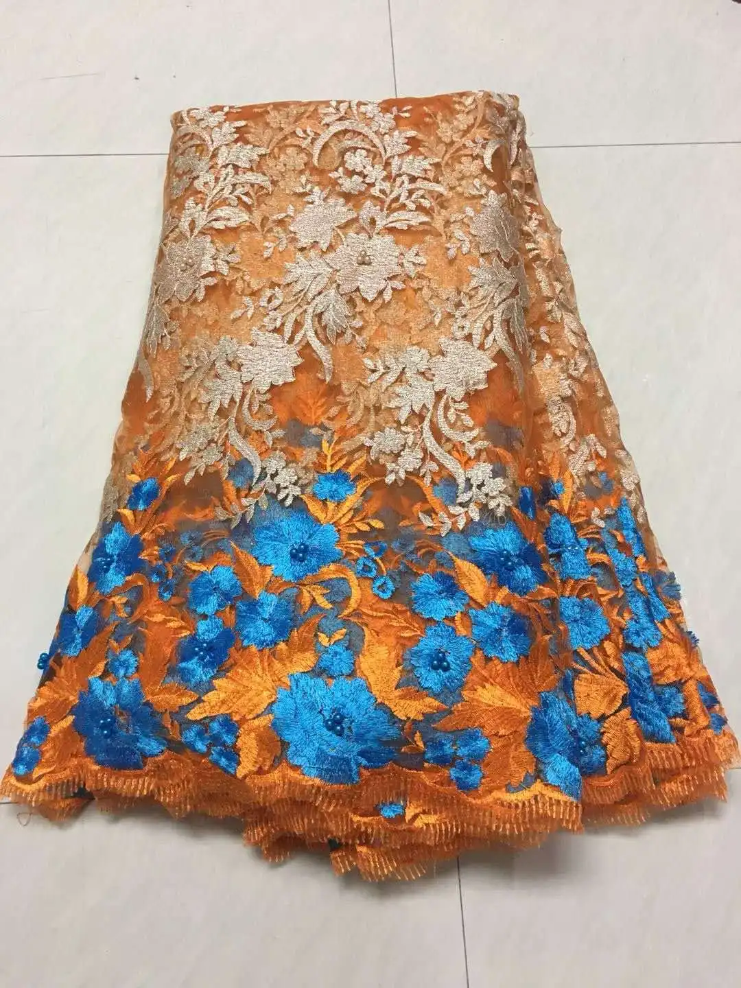 

New Design African Cord Lace High Quality French Lace Fabric with Plenty Stones 2018 African Lace Fabric for Nigerian Wedding