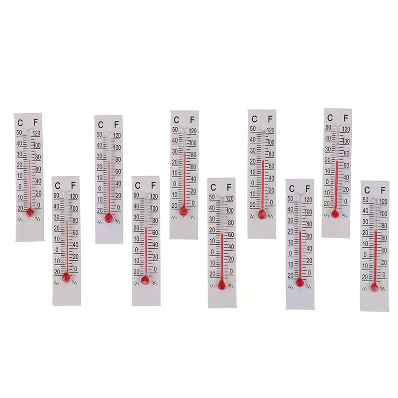 

10 Pcs 5cmX1.1cm Miniature Paper Cardboard Indoor -20-50 Celsius