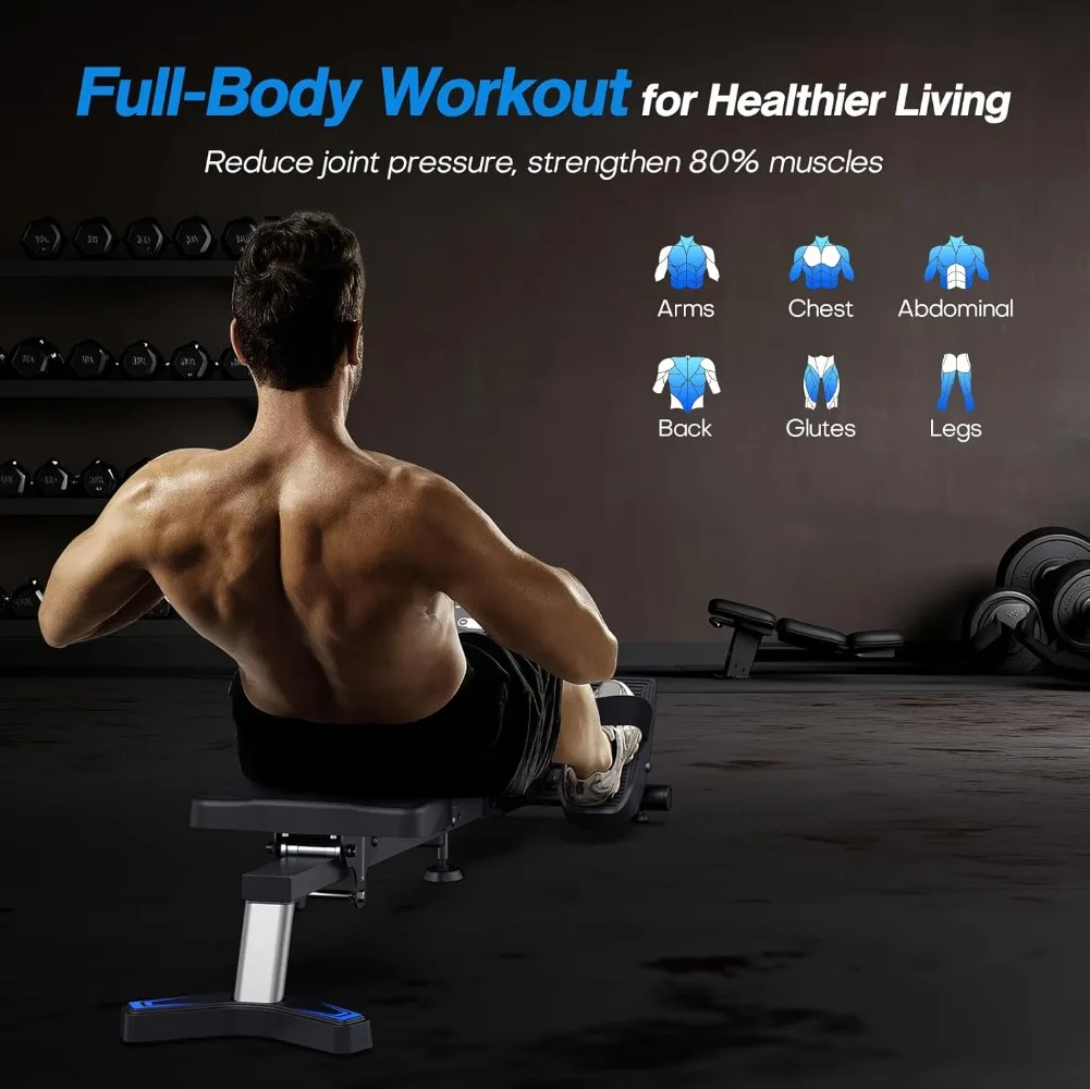 

Rowing Machine for Home - Magnetic Rowing Machines 300lbs Capacity,