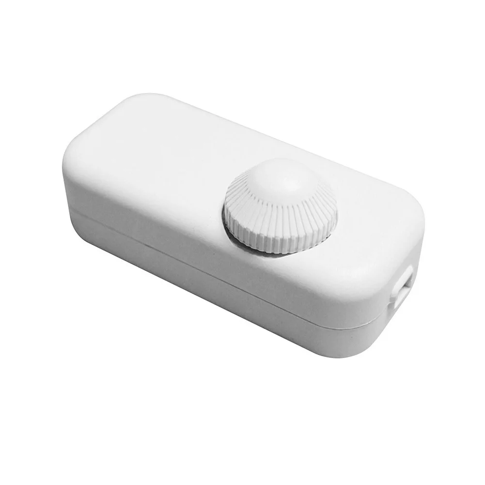 Inline LED Dimmer Switch Built-In Rotary ON/OFF Knob Control Dimmer Table Desk Lamp Cord Cable /Toggle /Rocker /Switches Control