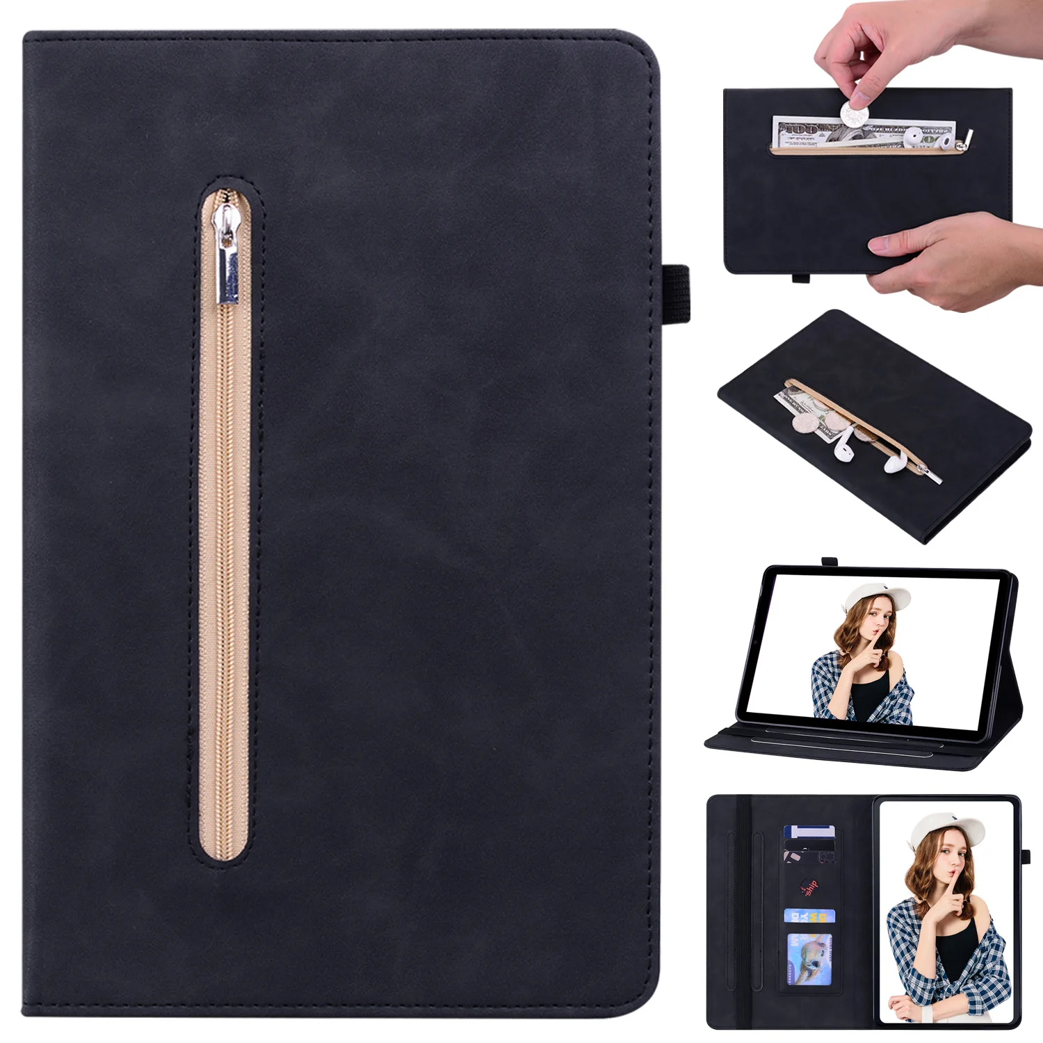 For Lenovo Tab M10 Plus 3rd 10.6 Case Flip Stand Wallet Cards Tablet Cover For Lenovo P11 M8 M10 Plus X606F K10 Legion Y700 Case