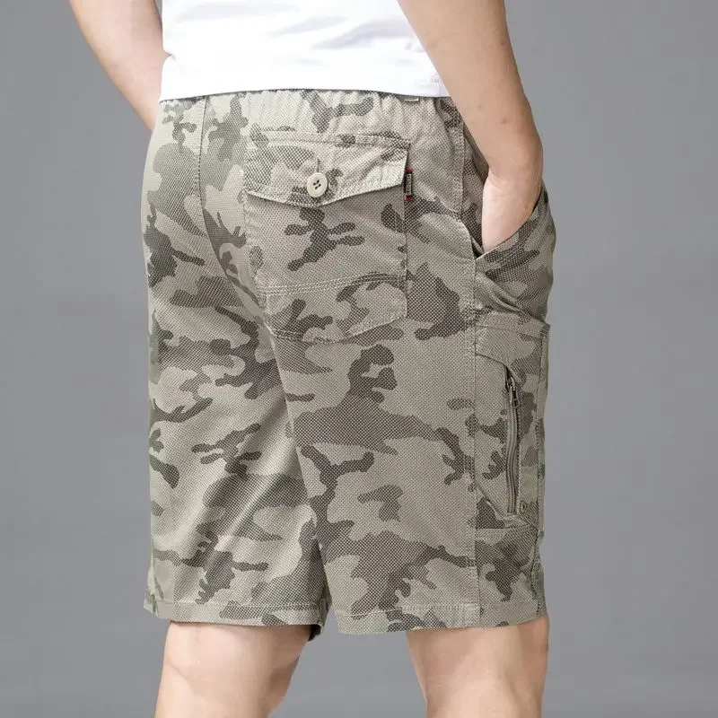 Männliche kurze Hosen wandern blaue Tarnung Herren Cargo Shorts Camo Designer Jorts Streetwear bequeme y2k Kleidung jung zum Verkauf