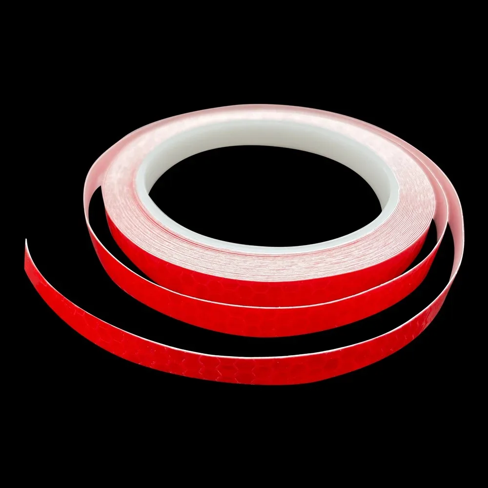 8 Meters Car Reflective Stripe Stickers Tape for Motorcycle Bike Body Rim Wheel Stripe Tape Decorative Reflector Blue/Red/Yellow
