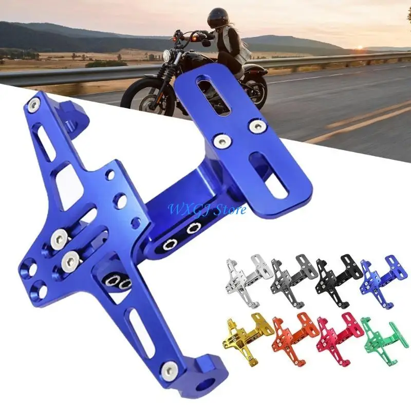 

37JE Scooter License Plate Mount Holder Number Plate Bracket Frame Motorcycle Rear License Plate Frame Holder Metal Bracket