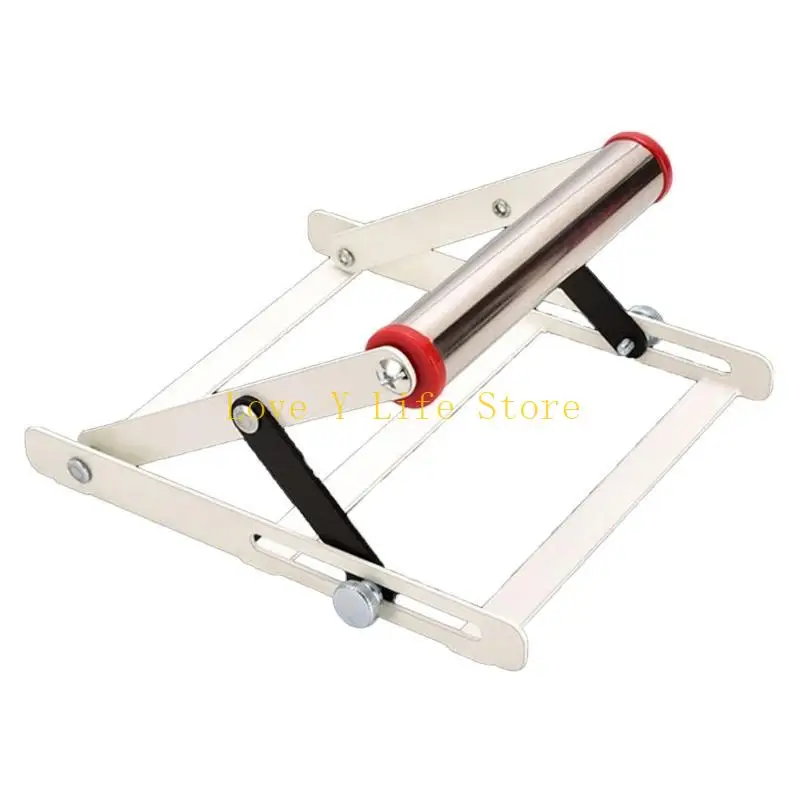 

L74C Adjustable Cutting Machines Support Frame Foldable Steel Auxiliary Support Frame Lifting Rollers Fixed Bracket