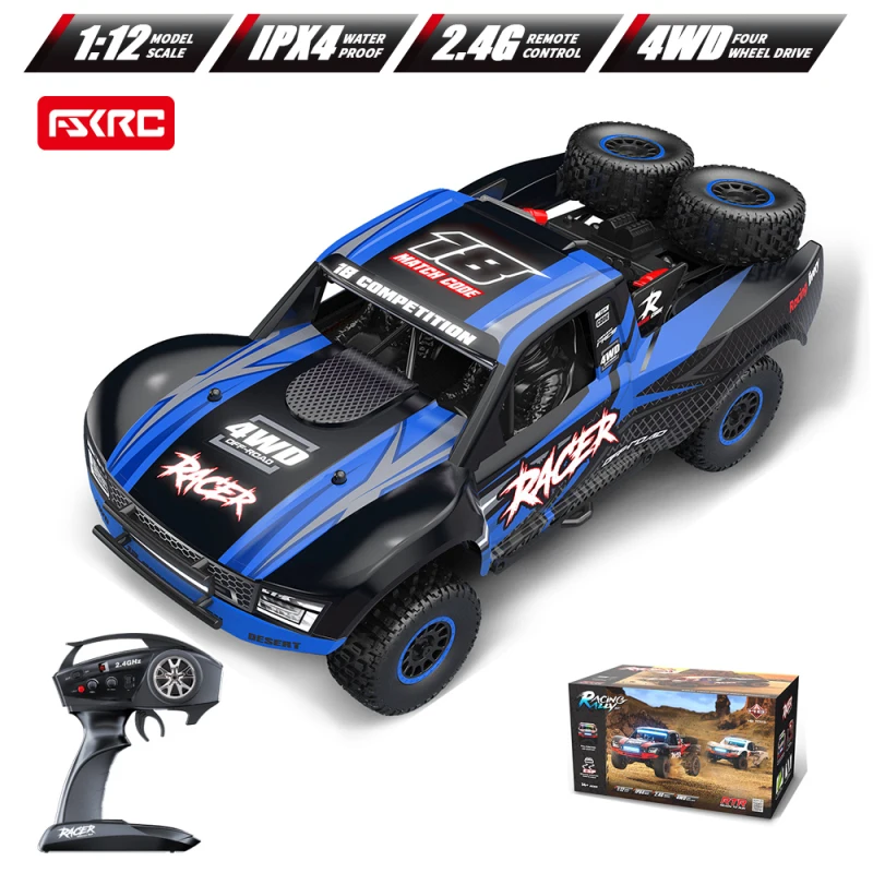 Profesjonalny terenowy bezszczotkowy samochód zdalnie sterowany o prędkości 50 km/h 1:12 4WD Smart Fixed Speed Cruise 7 Color Lighting RC Car