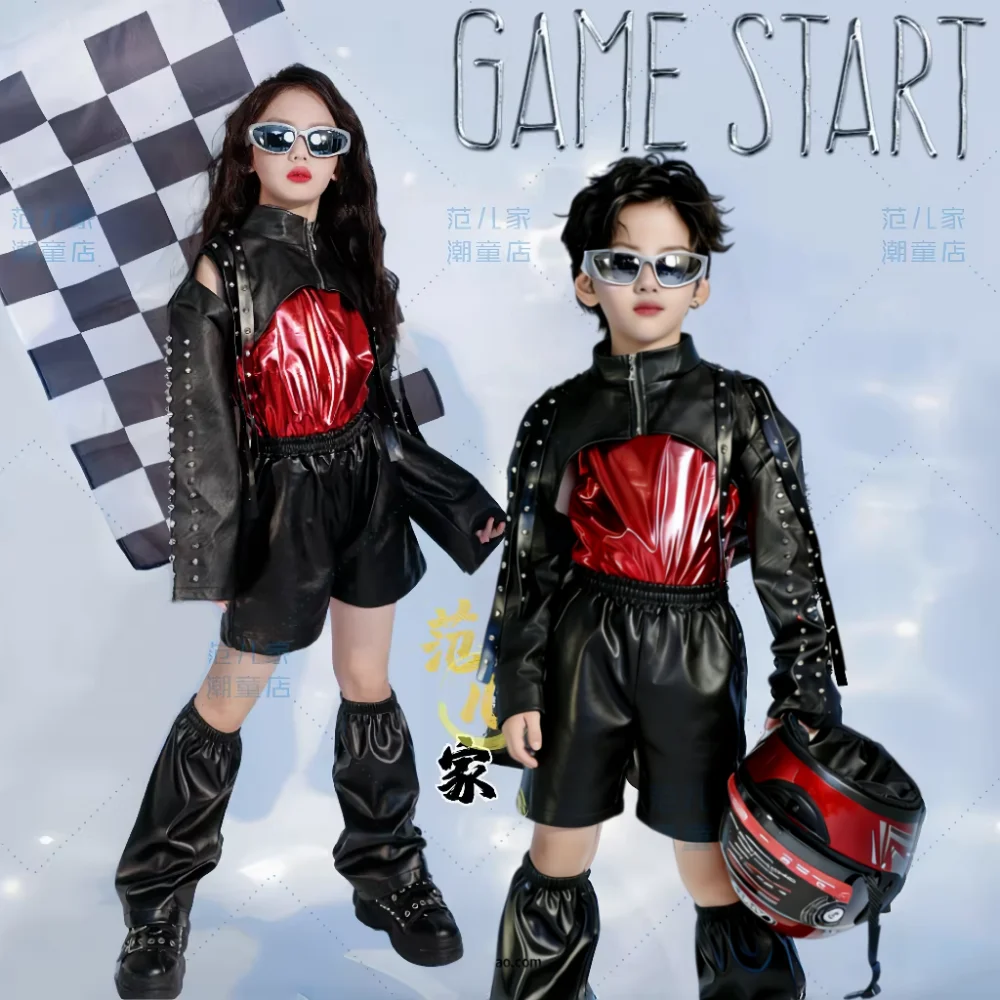 

Kids Hip Hop Street Dance Urban Dance Costume K-pop Dancer Outfits Kids Jazz Catwalk Children Performance suit Runway wear
