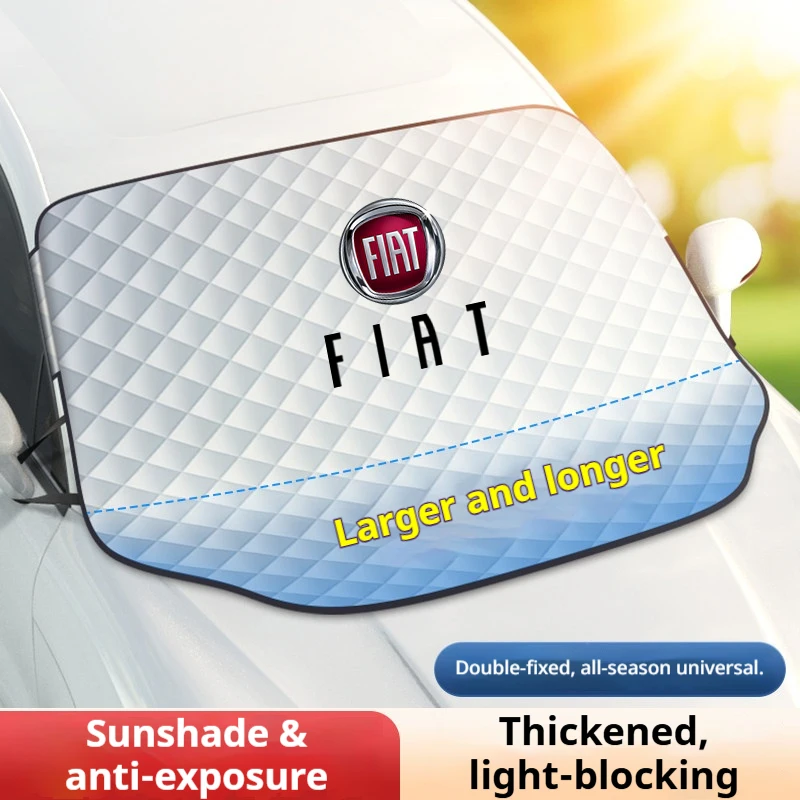 Auto Front Windshield Snow Cover Frost Protection Sun Visor for Fiat Stilo Abarth 500 Ducato Tipo FR Punto