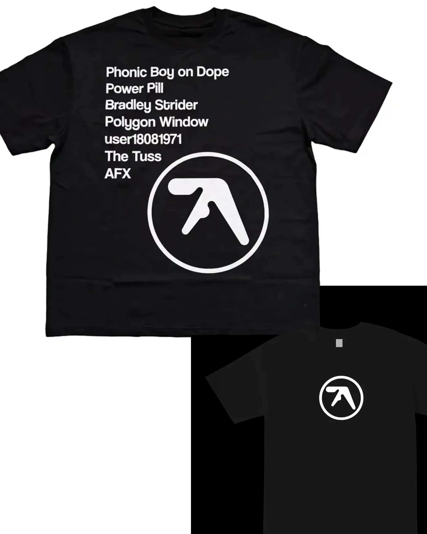 

Trendy Men's women T-Shirt Aphex Twin Cotton Graphic Oversized Fashion Short Sleeve Tops Tees Y2k Streetwear Aesthetic Clothing