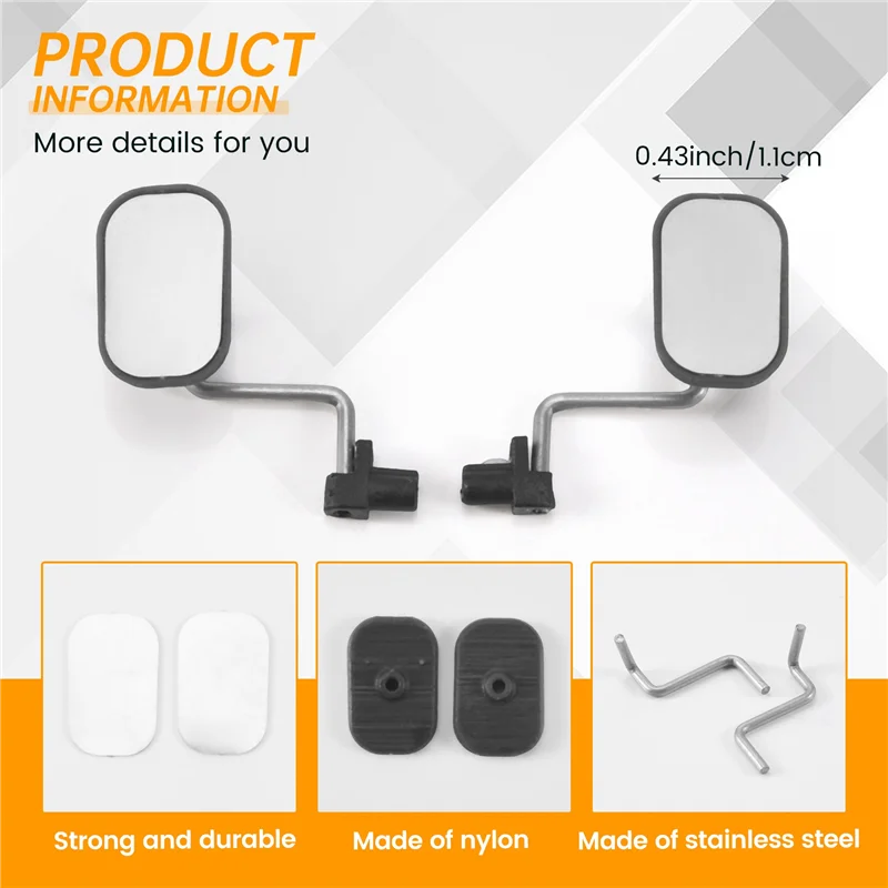 AY03-مرآة الرؤية الخلفية مرآة القيادة ل MN D90 D91 D99 MN-90 MN99S 1/12 RC ترقية أجزاء السيارة الملحقات