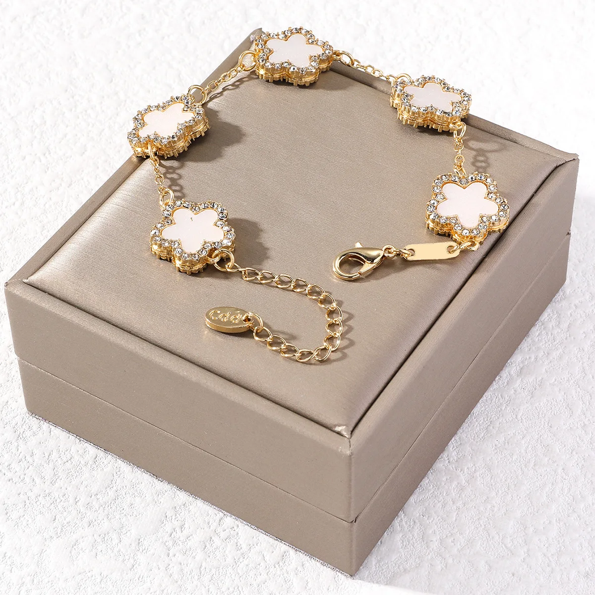 Multi Style Zircon Inlaid Plum Blossom Fashionable Temperament Light Luxury Women's Bracelet image 3