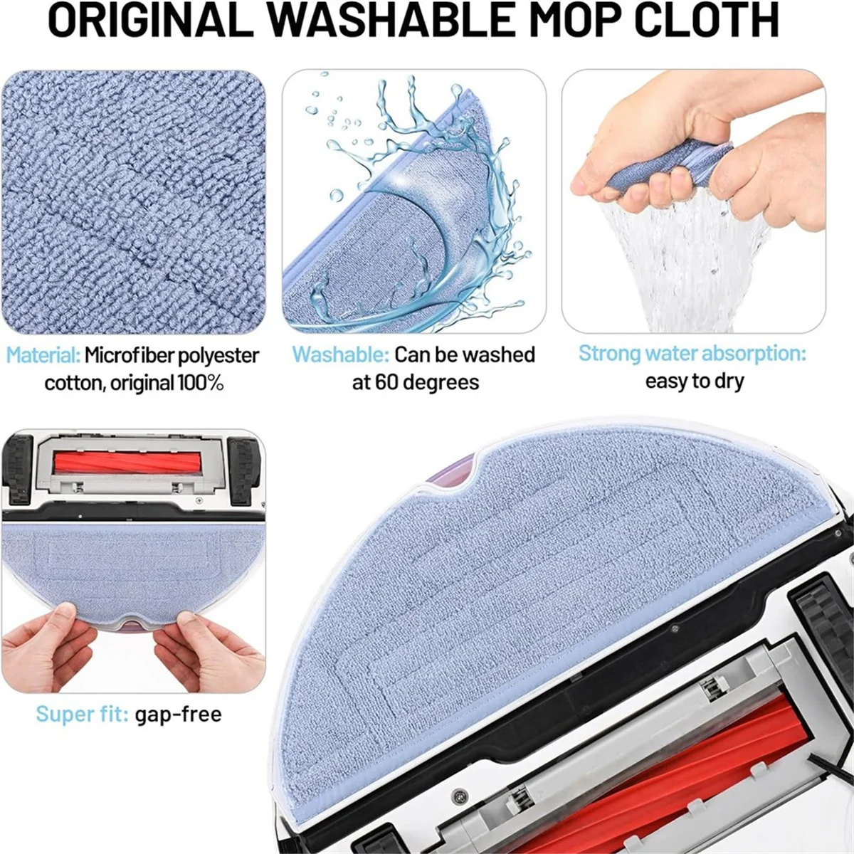 Replacement Parts Accessories for Roborock T7S S7 Q7 G8 G10 G10 S7MAXV S7+, S7 MaxV, S7 MaxV Plus, Replacement Parts