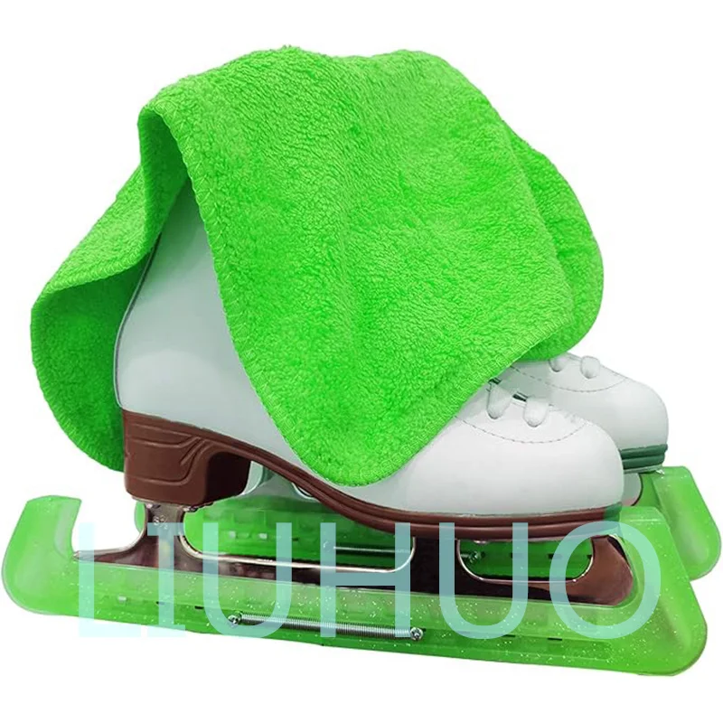 LIUHUO Schaatsbeschermers Soakers Handdoek Cadeauset Schaatsbeschermers en Soft Blade Walking Covers Kunstschaatsen