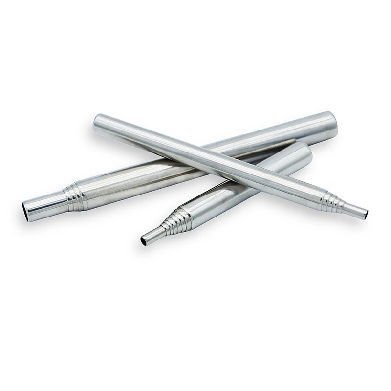 Soprar tubo de fogo boca maçarico ao ar livre aço inoxidável telescópico soprador fogo mini portátil acampamento cozinhar soprando fogo vara