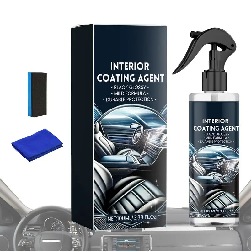 100ml Auto Interior Cleaner Mild Liquid Cleaner Spray for Car Odorless Multifunctional Powerful Car Maintenance Supplies