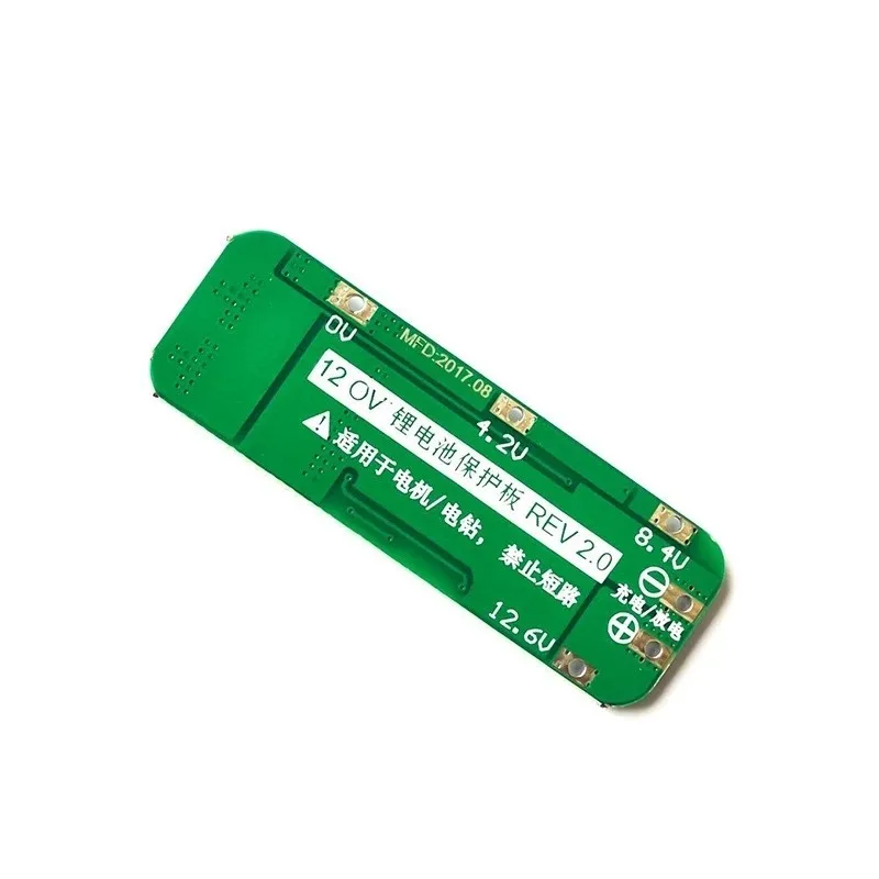 3String11.1V 12V 12.6V 18650 Lithium Battery Board Startable Drill 20ACurrent