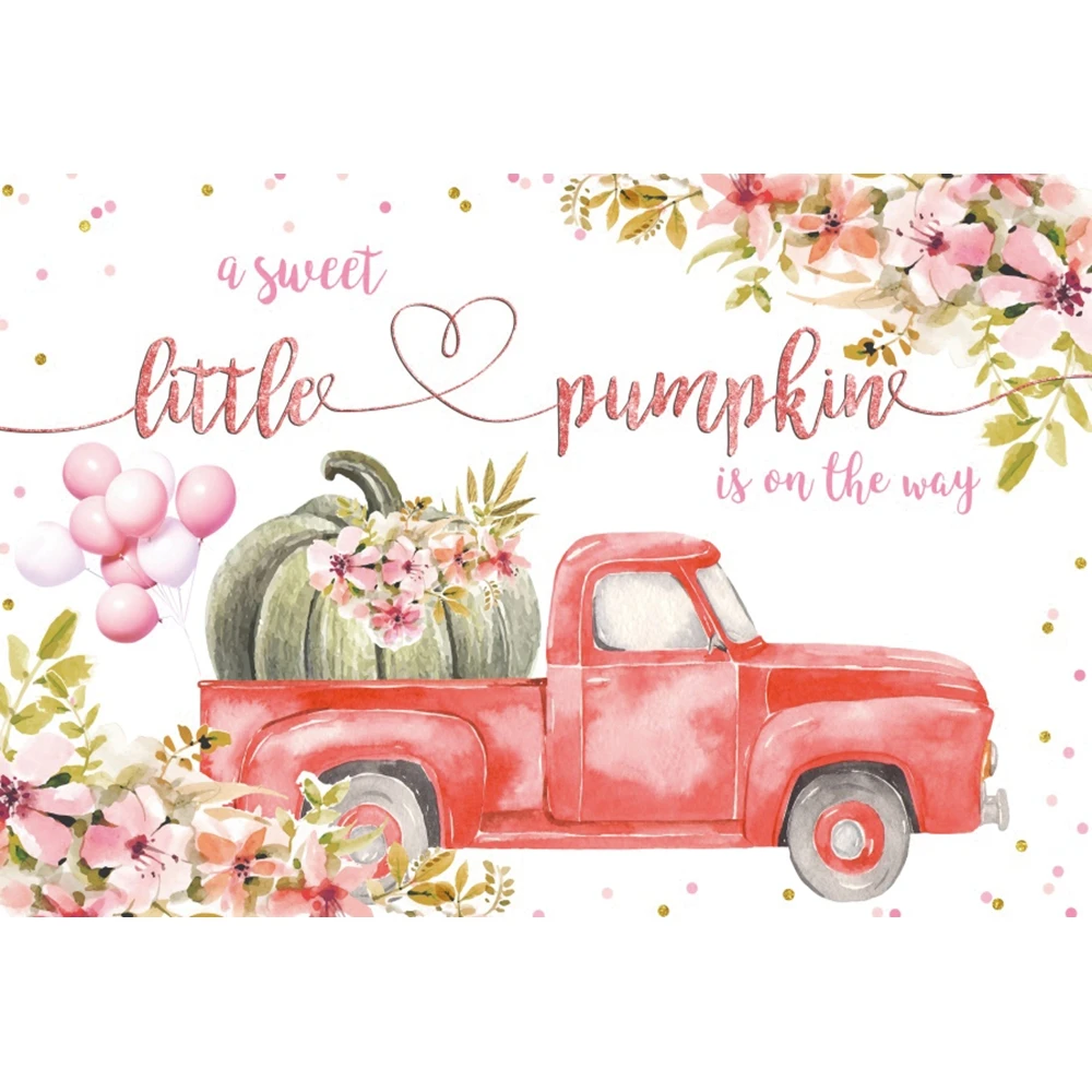 Little Pumpkins Baby Shower Backdrop Photography Newborn 1st Birthday Party Decor Background Portrait Photo Photographic Props