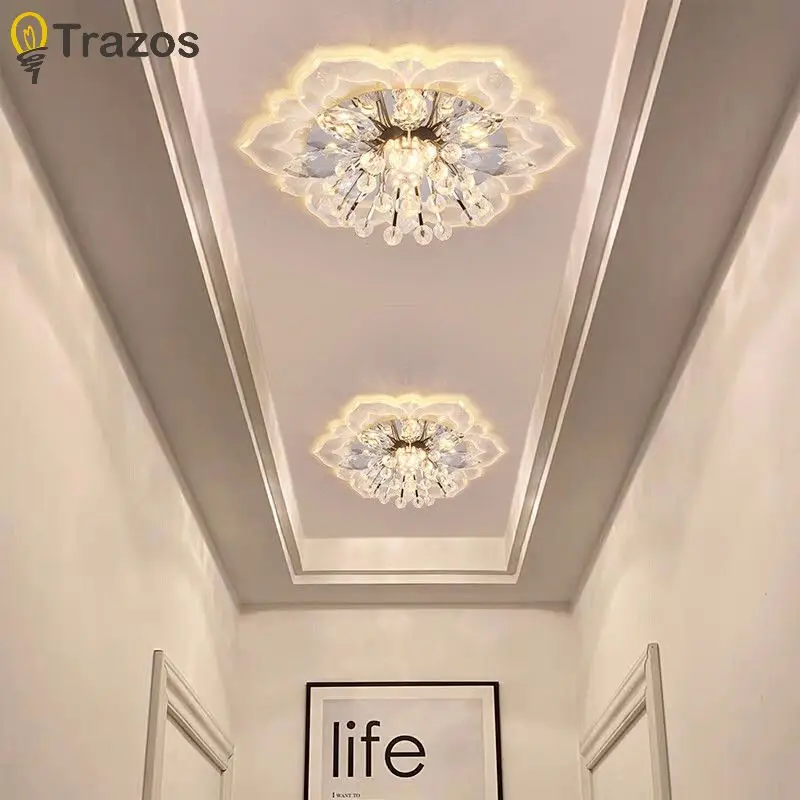 Светильник-коридор с кристаллами