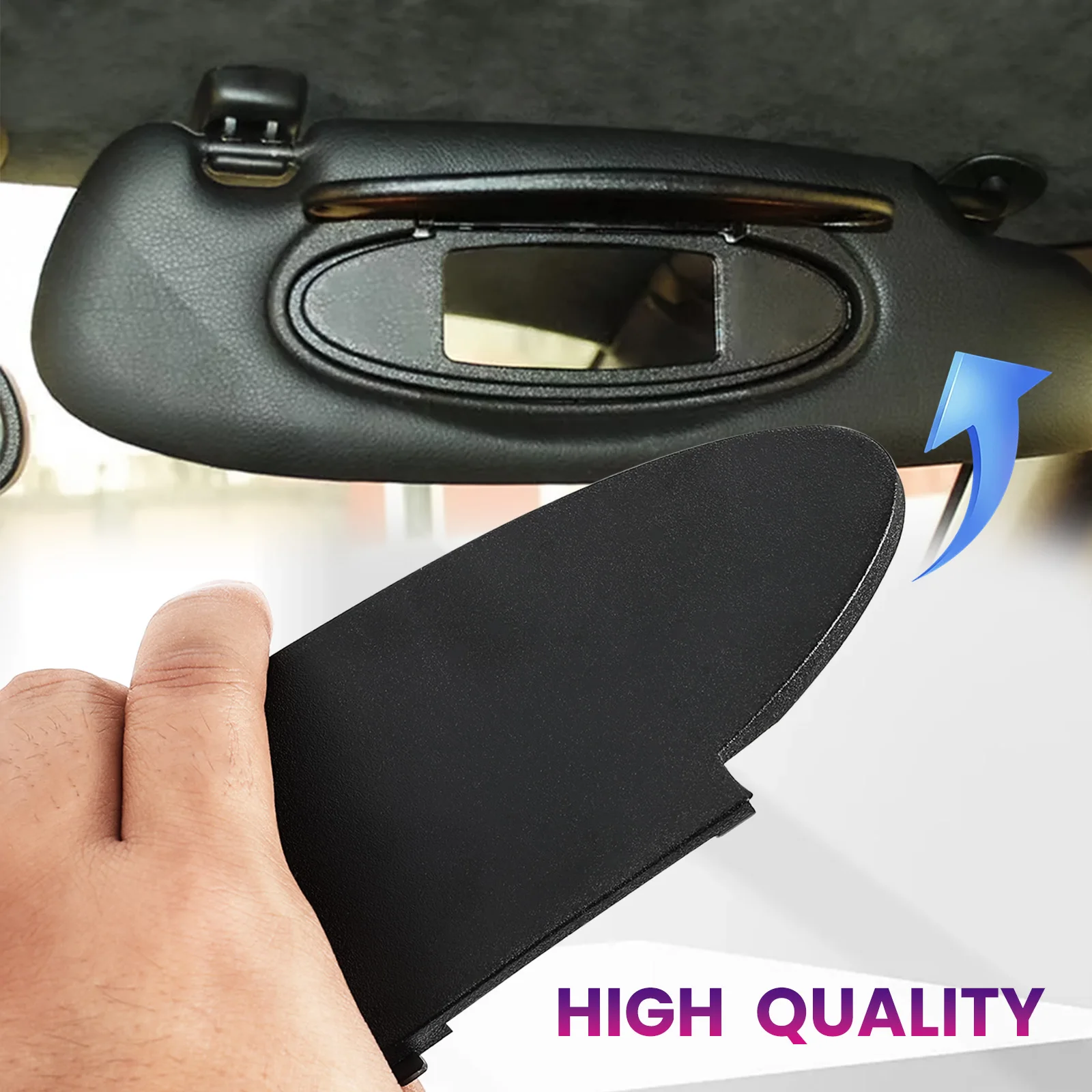 Sun Visor Vanity Mirror Makeup Mirror Cover OE# 99670142102 Cap Left / Right Side For Porsche 996 997 911 986 987 Boxster Cayman