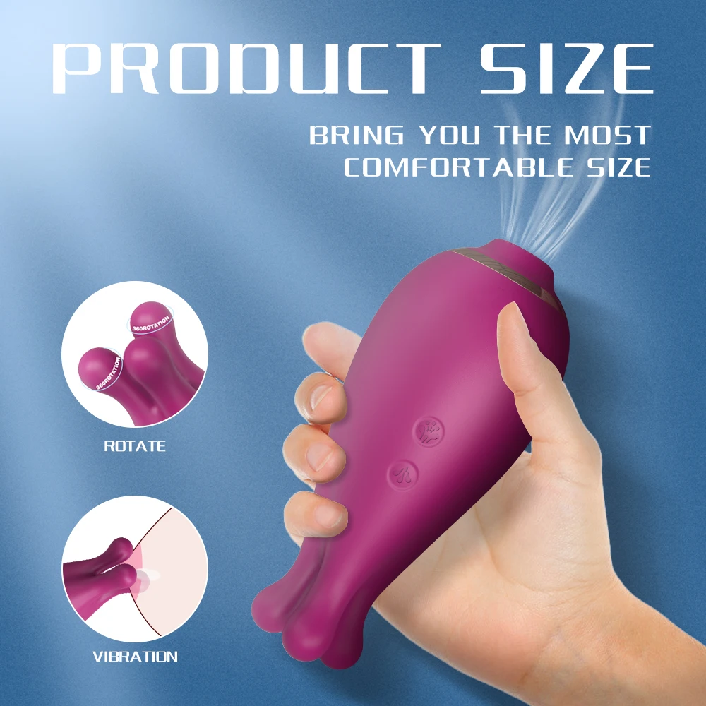 2 in 1 Clit Sucker Vibrator for Women Clitoris Nipple Sucking Vacuum Stimulator Orgasm Sex Toy Female Masturbation Adults Goods