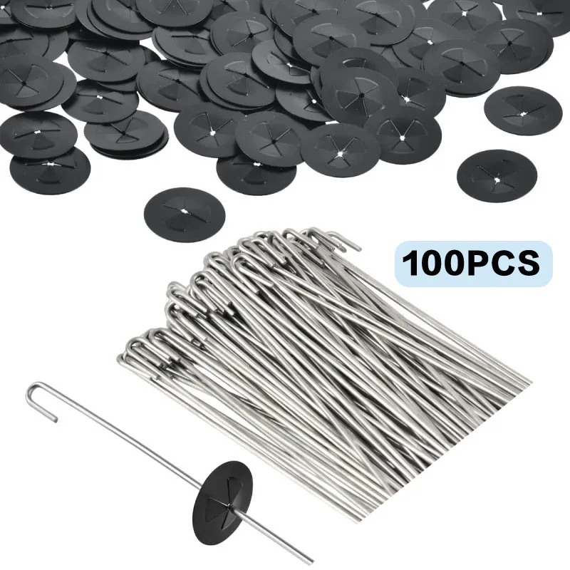 

100 Sets Stainless steel solar panel Clips for Attaching Galvanized Welded Wire Mesh,Solar Panel Bird Guard Fastener Clips