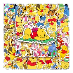 10/30/50PCS Disney Cute Pooh Bear Cartoon Stickers DIY Phone Suitcase Notebook Motorcycle Car Suitcase Bike Decals Kids Toy Gift