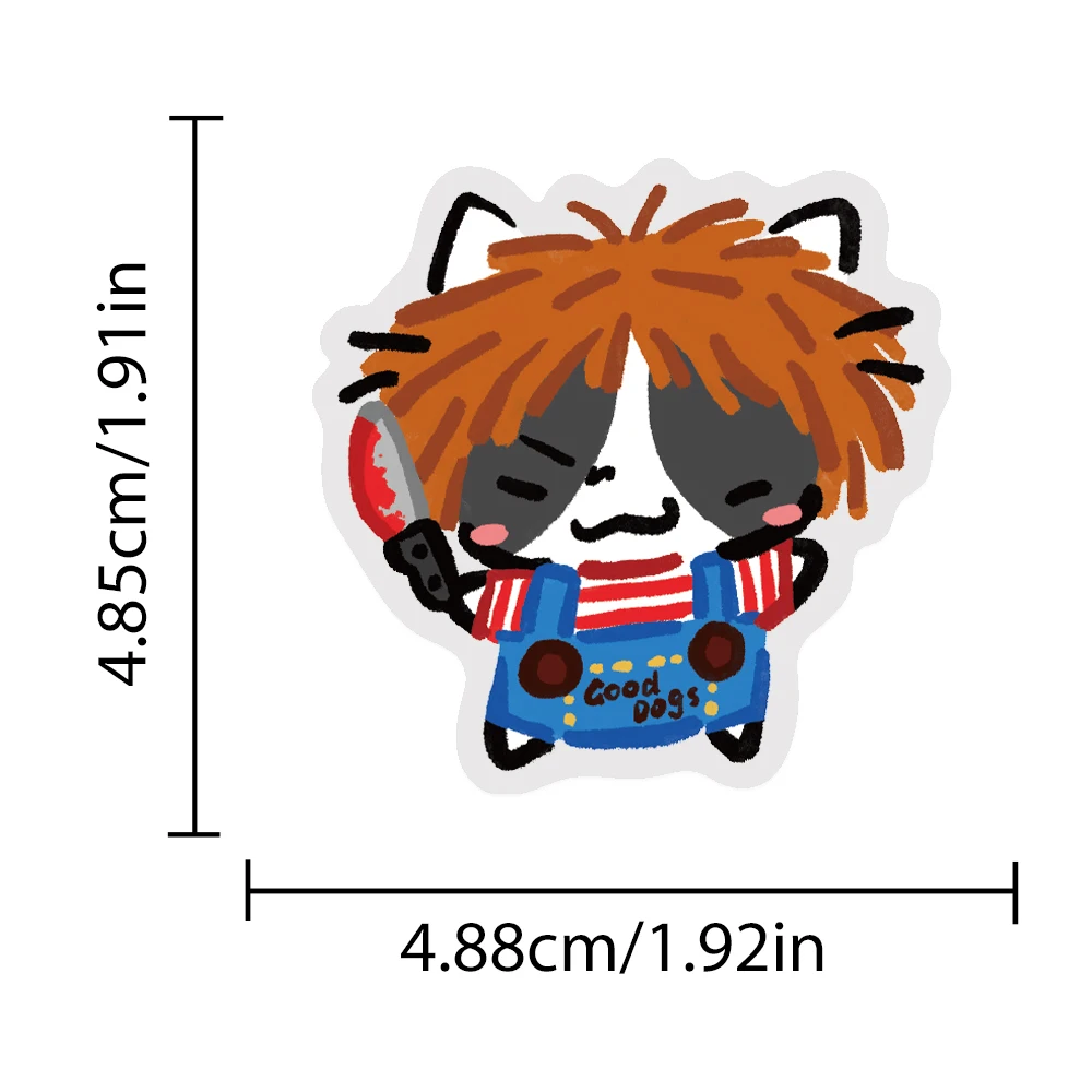 54 stücke Kleine Katze Transparent PET Aufkleber Aufkleber Für Laptop Sammelalbum Koffer Gitarre DIY Ästhetische Aufkleber Kreative Geschenke – Detail 16