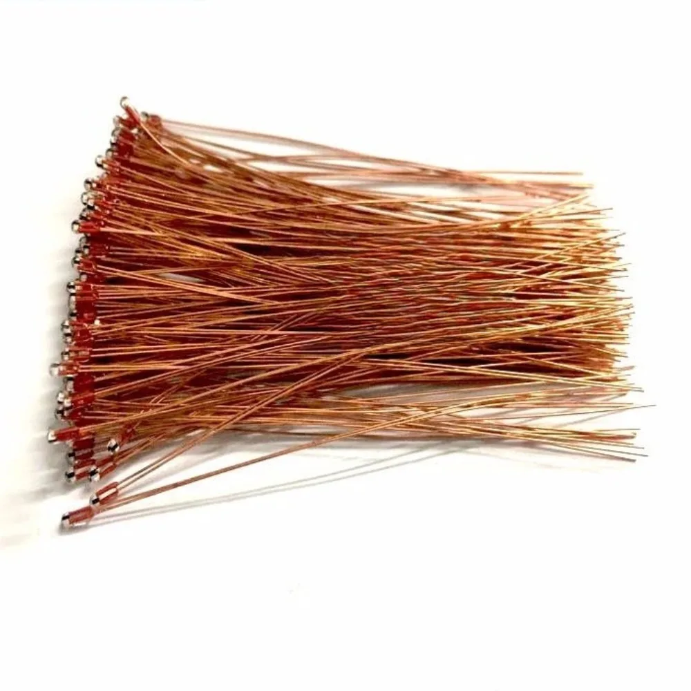 10PCS Termistore NTC ad alta temperatura MF51 100K 3950 1% 60mm Vetro sigillato per stampante 3D Focolaio Sensore di temperatura RepRap Prusa