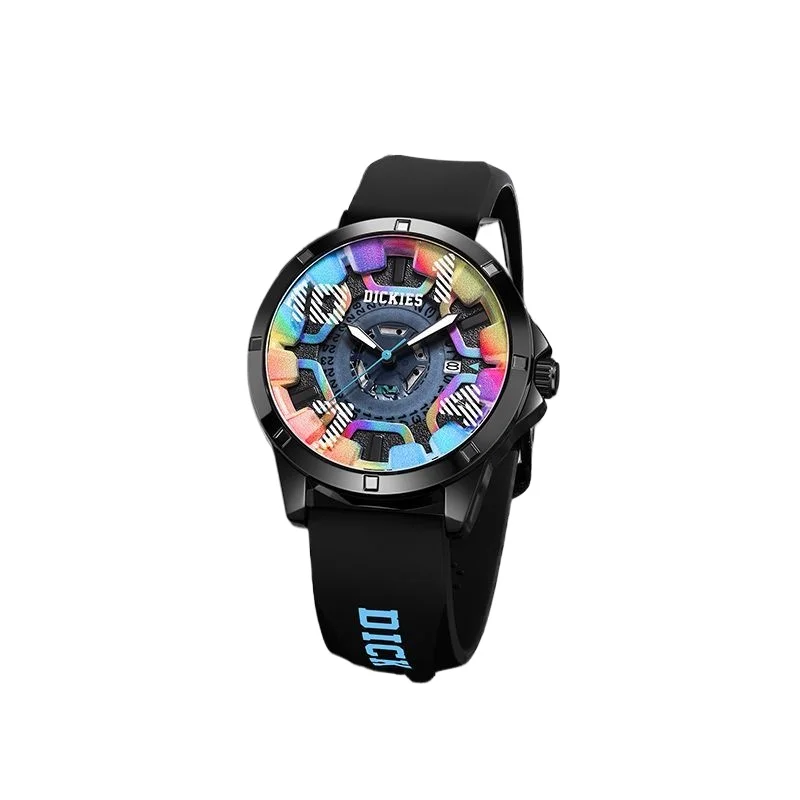 

Dickies Fashion Trend Luminous Watch Colorful Dial Student Silicone Quartz Watches CL645